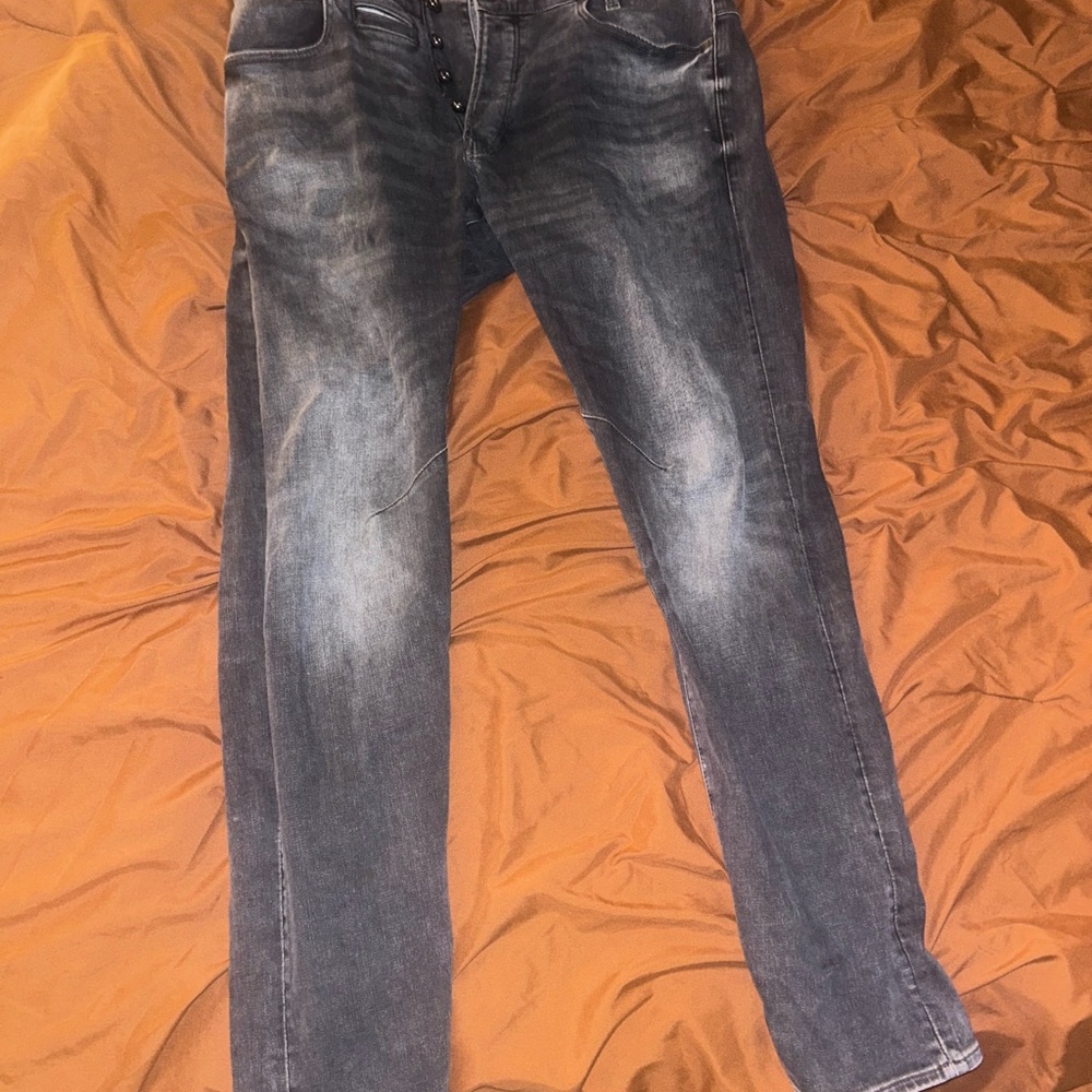 G-Star Gray Slim Jeans with Vintage Wash D-staq 5-pkt